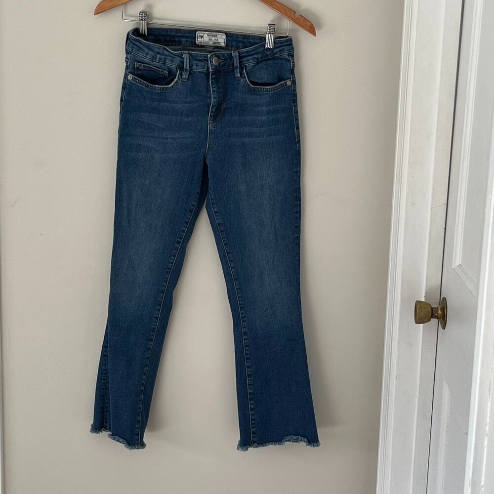 Free People Women's Straight Leg Jeans - Blue